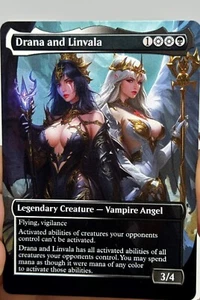Tarjeta proxy Drana y Linvala con arte diseñado a medida - Imagen 1 de 2