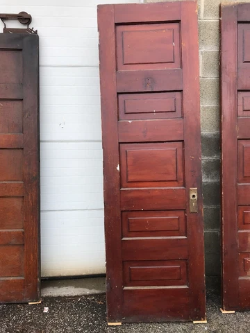 MAR Antique five panel Pine passage door 27 7/8 x 89 1/4 X1 3/4 Cover
