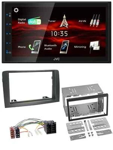 JVC USB Bluetooth MP3 DAB 2DIN Autoradio für Fiat Idea (ab 05) - grau - Bild 1 von 9