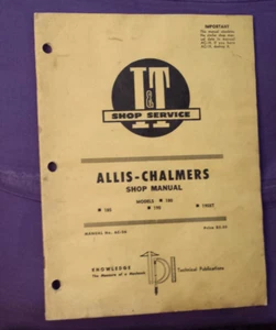 I&T Shop Service Manual AC-26 Allis-Chalmers  Models  180 185 190 190XT -damaged - Bild 1 von 6