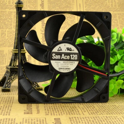 SANYO 9S1212H403 12025 12V 0.39A 12cm Chassis Cooling Industrial Fan - Image 1 of 4