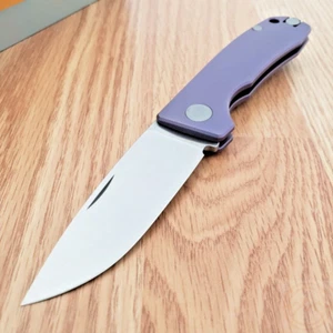 PMP Knives Harmony Folding Knife 3" M390 Steel Blade Purple Titanium Handle 036 - Picture 1 of 11