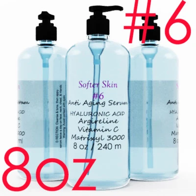 #6 8 OZ 100% Pure Hyaluronic Acid with Vitamin C  Argireline & Matrixyl 3000 - Image 1 of 3