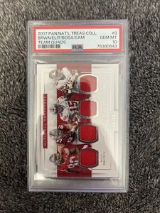 2017 National Treasures Collegiate Clemson Quad PSA 10 - POP 1- Zeke Bosa RARE - Picture 1 of 5