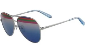 Auténticas gafas de sol Salvatore Ferragamo SF172S 046 plata/azul brillante 60 mm - Imagen 1 de 4