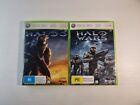 Xbox 360 Halo 3 & Halo Wars Videogame Bundle Lot Of 2 Tested & Working Rare Game