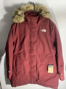 NWT The North Face Women's Arctic Down Parka Jacket 3X Cordovan Red 600 Dryvent - Picture 1 of 11