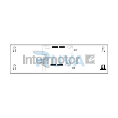 Conductores de encendido HT Ruva se adaptan a Porsche 928 1982-1991 4.5 4.7 5.0 + otros modelos Foto 1 de 2