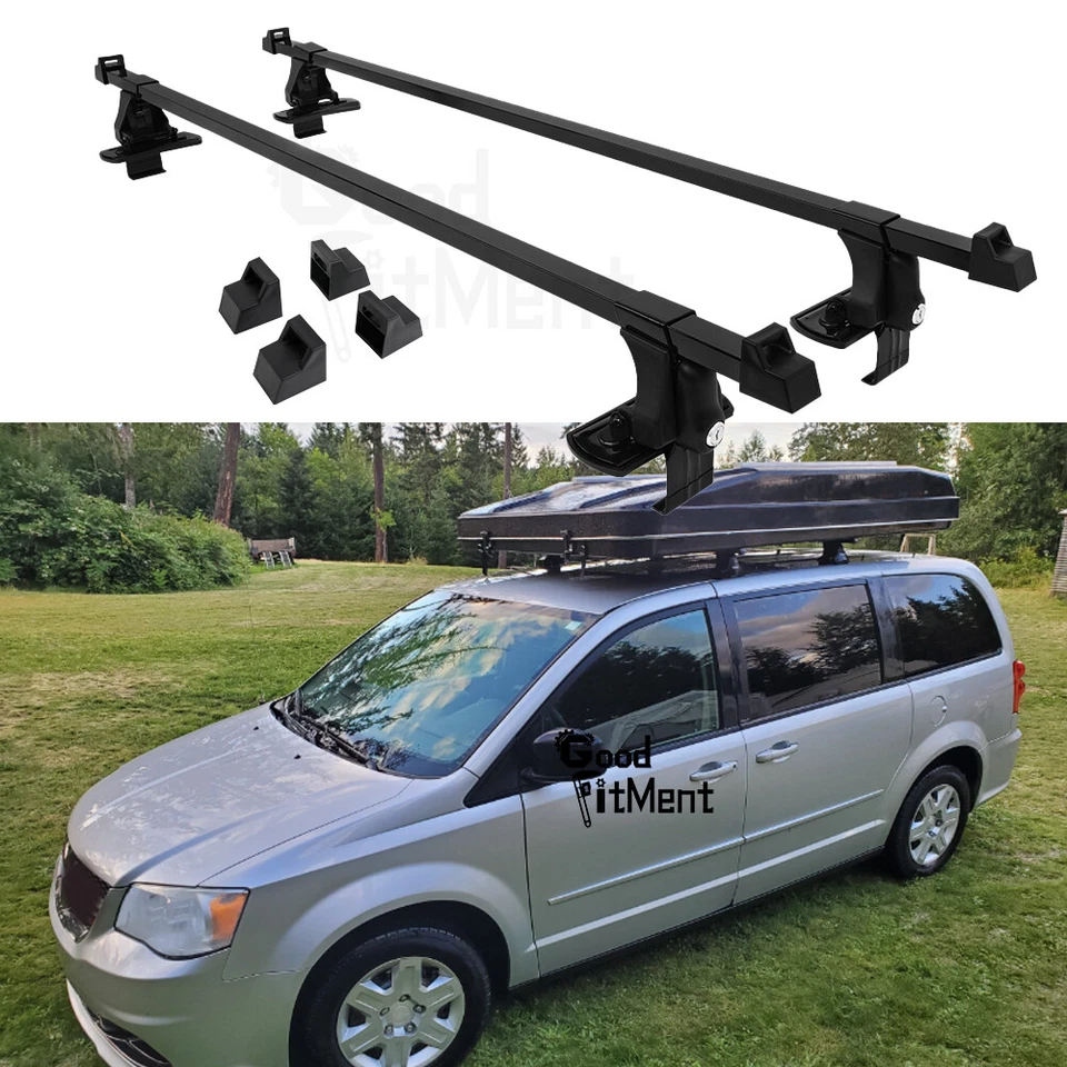 For Dodge Grand Caravan 54" Top Roof Rack Cross Bar Kayak Luggage Carrier w/Lock Foto 1 de 4