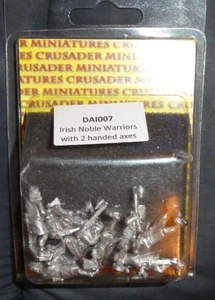 Crusader Miniatures DAI007 - Irish Noble Warriors with 2 HANDED AXE - SAGA - Picture 1 of 1
