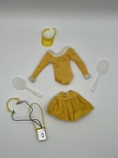 Vintage Barbie Doll Clothing Skirt Bodysuit Tennis Racquet Walkman Sun Visor