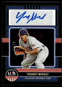 2023 Panini Stars & Stripes YOHANDY MORALES GOLD AUTO 4/10 CNTS-YM - Picture 1 of 2