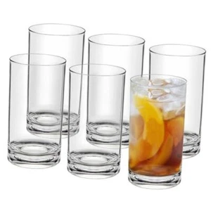 17 OZ Plastic Cups Reusable Unbreakable Plastic Drinking Glasses Set 17oz 6pack - Picture 1 of 8