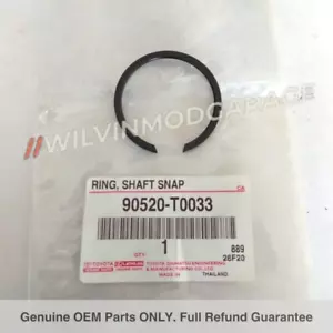 Genuine OEM Rear Axle Shaft Snap Ring 90520-T0033 Fits 2004-up Toyota Fortuner - Foto 1 di 5