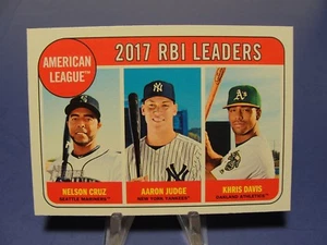 AARON JUDGE - CRUZ - DAVIS RBI LEADERS 2018 TOPPS HERITAGE #3 - Picture 1 of 2