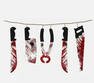 Halloween Decoration Garland Bloody Torture Tools 1.8M NEW - Picture 1 of 4