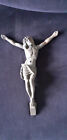Crucifix - Grand et lourd Christ en acier 35 cm - 1930-1940