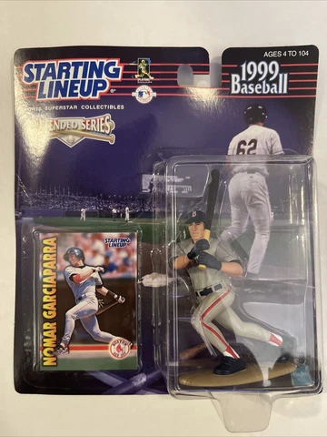 1999 MLB Starting Lineup Nomar Garciaparra Boston Red Sox SLU Figure & Card Cover