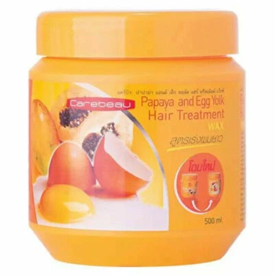 Carebeau 3ind1 Papaya Egg Yolk Hair Treatment Shine Wax Faster Hair Growth 500ml - Image 1 of 3