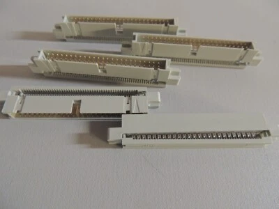 5-PACK 50-Pin Male Panel Mount IDC Flat Ribbon Cable ~ Box Header Connectors - Image 1 of 2