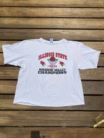 Vintage 90s Illinois State University Redbirds Basketball Champs 97-98 Sz XXL Cover