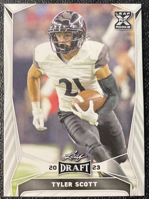 Tyler Scott XRC White 2023 leaf draft football - Image 1 of 2