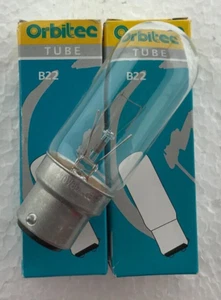 2er Pack Orbitec 60W BC klar Röhrenlampe 26 x 80 mm GA1 - Bild 1 von 4