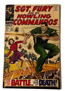 Lot of 5 Silver and Bronze Age Marvel Comics Sgt Fury 55, Red Wolf 2, and others - Picture 1 of 12