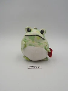 Keroppi Style Frog B0507 Green Bandai 2002 Mascot 2.5" Plush Toy Doll Japan - Picture 1 of 7