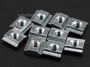 10pcs M4 Sliding T-Nut V-Slot Block 20 Series EU20 European Standard Steel Block - Picture 1 of 4