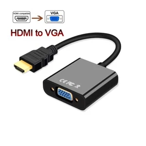 HDMI Stecker auf VGA Buchse Konverter Adapter Kabel für 1080P Monitor Ausgang - Bild 1 von 2
