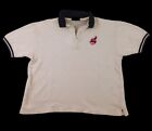 Vintage Reebok Chief Wahoo Cleveland Indians Polo Shirt Size L