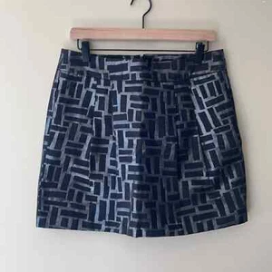 Black Lined Banana Republic Mini Skirt w pockets 8 - Picture 1 of 5