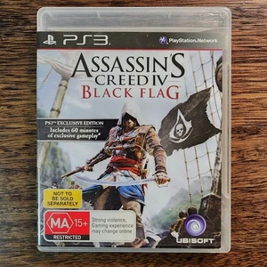 Assassins Creed IV 4 Black Flag PS3 Complete Free Shipping Australia  - Picture 1 of 6