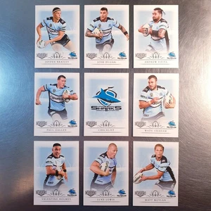 Juego de equipo base NRL Elite 2018 ** tarjeta sin caja (9 cartas) Cronulla Sharks - Imagen 1 de 3
