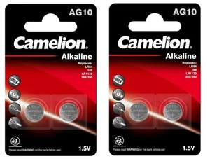 2 x 2 Pilas de Botón AG10 / LR54 1.5V – Compatibles y Duraderas - Imagen 1 de 6