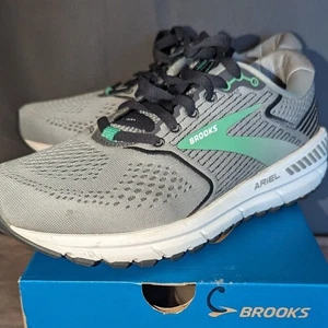 Brooks Schuhe Damen Gr. 9 Ariel 20 grau grün Laufen Jogging Walking Wandern - Bild 1 von 17