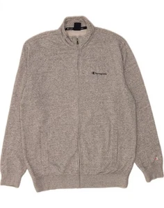 CHAMPION Mens Tracksuit Top Jacket 2XL Grey Cotton AG09 - Picture 1 of 3