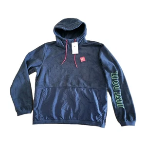 Nike NSW JDI Therma Fit Polar Fleece Hoodie Jacket Blue Mens Large  DD6291 - Picture 1 of 14