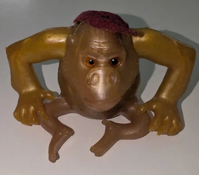 W&R Russ Wallace Berrie Oily Jiggler Yellow Gorilla Red Skully Hat 1966 - Image 1 of 4