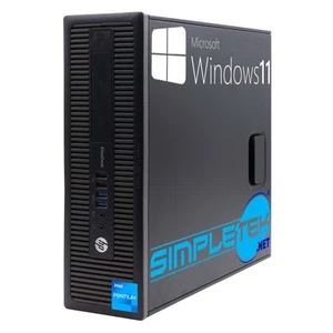 HP 800 G1 SFF Windows 11 8GB 120GB PC Desktop Computer Serial COM RS232 - Picture 1 of 4