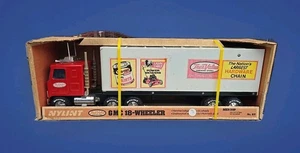 1980'S NYLINT Pressed Steel 18-Wheeler True Value Hardware Lawn Chief In OG Box - Picture 1 of 20