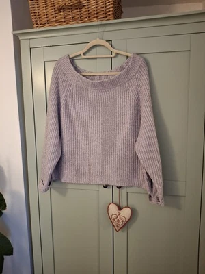Mint Velvet Lilac Jumper, Size 16, Off The Shoulder Style, Excellent Condition - Image 1 of 4