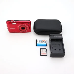 Cámara digital Nikon Coolpix S3300 16 MP - KIT COMPLETO - Next Day Post - Imagen 1 de 9