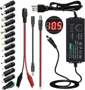 Universal Netzteil 3V~24V 3A 72W einstellbar variabel AC/DC Adapter schwarz - Bild 1 von 7