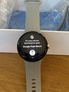 Google Pixel Watch W/ AVEC Fitbit GWT9R LTE 41MM Gray With Silver Rim - Zdjęcie 1 z 4
