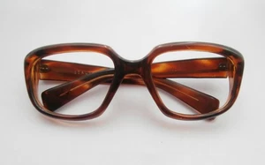 BN Vintage 1960s Selecta 'Polo' Model Tortoiseshell Brown Men's Spectacle Frames - Picture 1 of 3