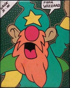GRAFFITI LEGEND LAVA I & II aka STRAIGHTMAN URBAN STREET ART CANVAS OOAK WIZARD - Picture 1 of 8