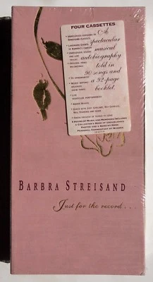 BARBRA STREISAND: Just for the Record NEW 4-Cassette Collector's Box Set + Book - Image 1 of 4