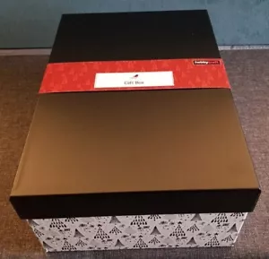 Hobbycraft Black & White 'Christmas Trees' Lidded Gift Box / Storage Box - Picture 1 of 9